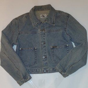 Vintage Calvin Klein Jeans Women's Jean Jacket Size Medium. Retro 90's Y2K